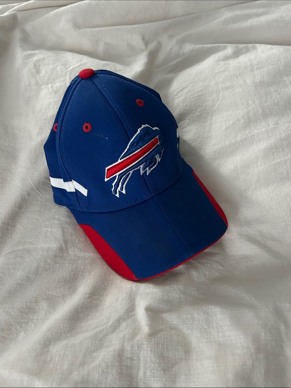 NFL Blue and Red Buffalo Logo Kids Baseball Cap